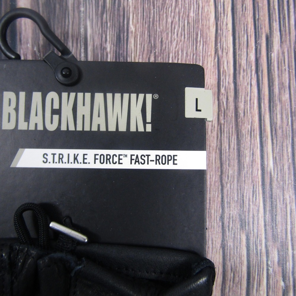 BLACKHAWK! Glove Mens L Black Leather Insulated Lined Military Workwear - Picture 2 of 4